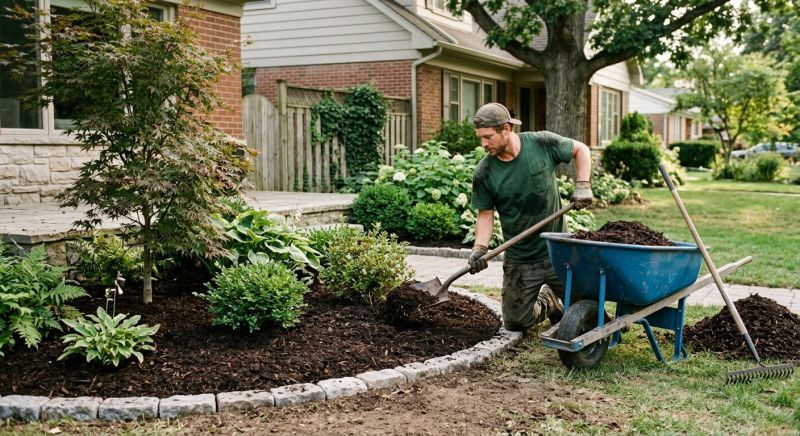 Black Mulch Installation in Honolulu, HI